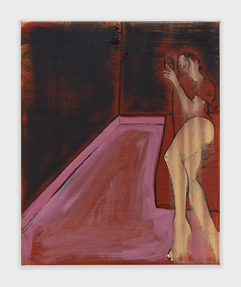 <I>LSDemi</i>, 2024. Acrylic and oil on linen, 14 x 12 in (35.6 x 30 cm)